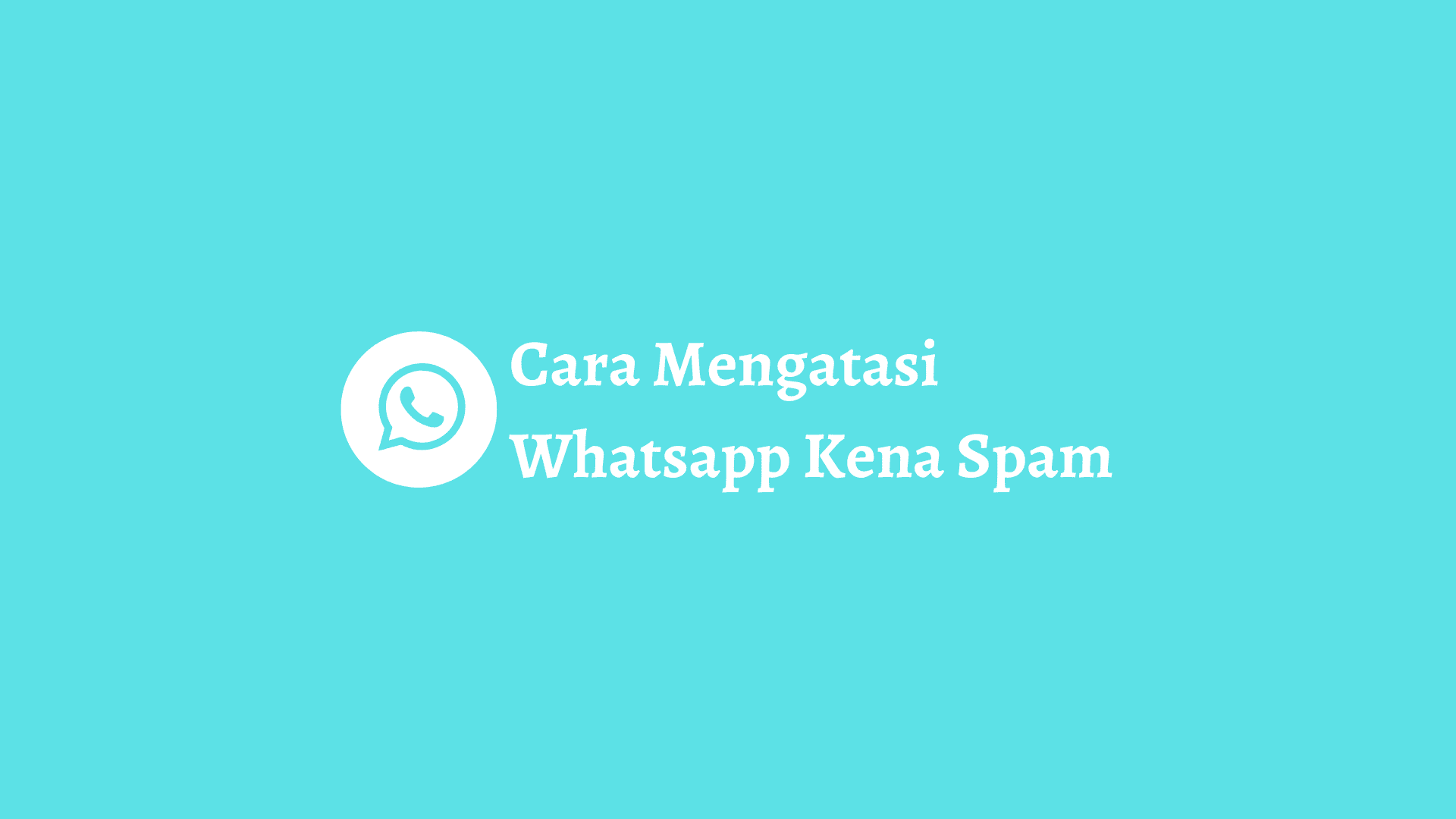 cara mengatasi whatsapp kena spam